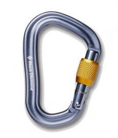 Black Diamond VaporLock Screwgate Carabiner - HMS